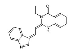 (2Z)-3-ethyl-2-(2-indol-3-ylideneethylidene)-1H-quinazolin-4-one Structure