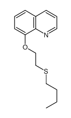 8-(2-butylsulfanylethoxy)quinoline结构式