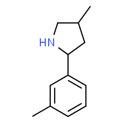 Pyrrolidine, 4-methyl-2-(3-methylphenyl)- (9CI) structure