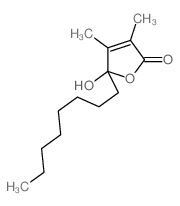 2(5H)-Furanone,5-hydroxy-3,4-dimethyl-5-octyl-结构式