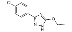 5-(4-chlorophenyl)-3-ethoxy-1H-1,2,4-triazole结构式