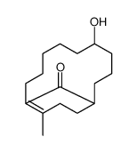 5-hydroxy-12-methylbicyclo[9.3.1]pentadec-11-en-15-one Structure