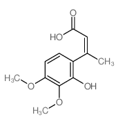 (E)-3-(2-hydroxy-3,4-dimethoxy-phenyl)but-2-enoic acid picture