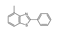 Benzothiazole, 4-methyl-2-phenyl- (9CI)结构式