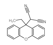 2-(9-ethylxanthen-9-yl)propanedinitrile Structure