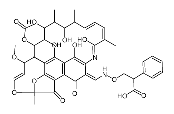 3-[(β-Carboxyphenethyl)oxyiminomethyl]rifamycin SV picture