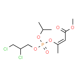 1-Methoxycarbonyl-1-propen-2-yl=2,3-dichloropropylisopropylphosphate Structure