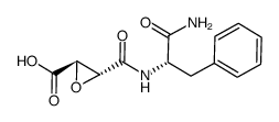 (2R,3R)-3-(1-carbamoyl-2-phenylethylcarbamoyl)oxirane-2-carboxylic acid结构式