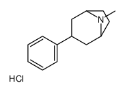 8-methyl-3-phenyl-8-azabicyclo[3.2.1]octane,hydrochloride Structure