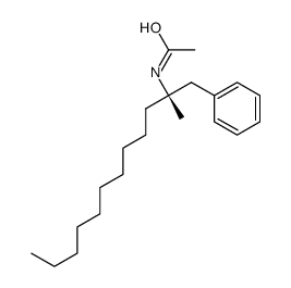 N-[(2S)-2-methyl-1-phenyldodecan-2-yl]acetamide Structure