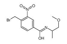 4-(bromomethyl)-N-(1-methoxypropan-2-yl)-3-nitrobenzamide Structure