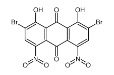 2,7-dibromo-1,8-dihydroxy-4,5-dinitroanthracene-9,10-dione Structure