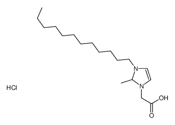 2-(3-dodecyl-2-methyl-1,2-dihydroimidazol-1-ium-1-yl)acetic acid,chloride结构式