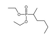 2-diethoxyphosphorylhexane Structure