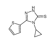 4-CYCLOPROPYL-5-THIEN-2-YL-4H-1,2,4-TRIAZOLE-3-THIOL structure