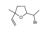 5-(1-bromoethyl)-2-methyl-2-vinyltetrahydrofuran结构式