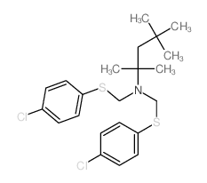 N,N-bis[(4-chlorophenyl)sulfanylmethyl]-2,4,4-trimethyl-pentan-2-amine picture