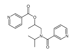 1-[propan-2-yl(pyridine-3-carbonyl)amino]propan-2-yl pyridine-3-carboxylate Structure