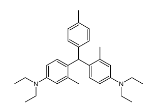 bis<4-(N,N-diethylamino)-2-methylphenyl>(4-methylphenyl)methane structure