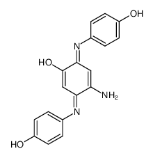 N,N'-bis-(p.hyroxyphenyl)-2-hydroxy-5-amino-1,4-benzoquinone Structure