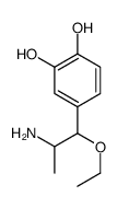 1,2-Benzenediol, 4-(2-amino-1-ethoxypropyl)- (9CI)结构式