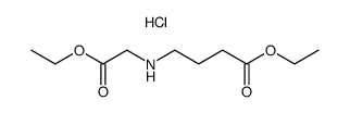 N-[3-(ethoxycarbonyl)propyl]glycine ethyl ester hydrochloride结构式