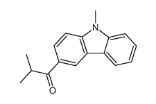 3-isobutyryl-9-methylcarbazole Structure