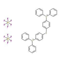 双(4-(二苯基锍)苯基)硫醚-双六氟磷酸盐结构式