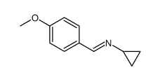 Cyclopropanamine, N-[(4-methoxyphenyl)methylene]- (9CI)结构式