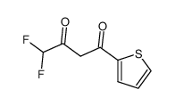 4,4-difluoro-1-[thien-2-yl]-butane-1,3-dione Structure