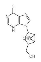 9-[3,4-dihydroxy-5-(hydroxymethyl)oxolan-2-yl]-3H-purine-6-thione picture