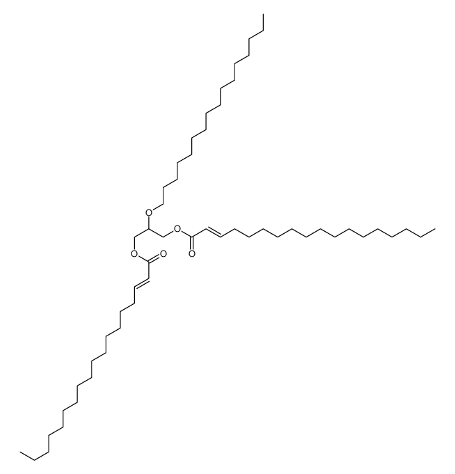 [2-hexadecoxy-3-[(E)-octadec-2-enoyl]oxy-propyl] (E)-octadec-2-enoate结构式