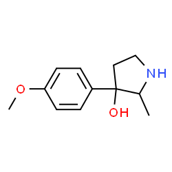 3-Pyrrolidinol,3-(4-methoxyphenyl)-2-methyl-(9CI)结构式