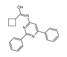 N-(2,6-diphenylpyrimidin-4-yl)cyclobutanecarboxamide Structure