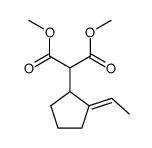 dimethyl 2-{(E)-2-ethylidenecyclopentyl}malonate Structure