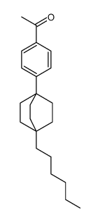 1-(4-(4-hexylbicyclo[2.2.2]octan-1-yl)phenyl)ethan-1-one结构式