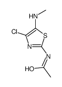 N-[4-chloro-5-(methylamino)-1,3-thiazol-2-yl]acetamide结构式