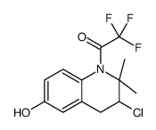 1-(3-chloro-6-hydroxy-2,2-dimethyl-3,4-dihydroquinolin-1-yl)-2,2,2-trifluoroethanone Structure