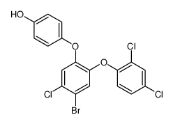 4-[4-bromo-5-chloro-2-(2,4-dichlorophenoxy)phenoxy]phenol Structure