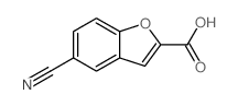 5-CYANOBENZOFURAN-2-CARBOXYLIC ACID Structure