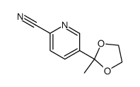 5-(1,1-ethylenedioxyethyl)pyridine-2-carbonitrile Structure