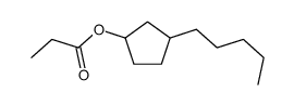 3-pentylcyclopentyl propionate structure