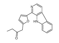 1-[5-(9H-pyrido[3,4-b]indol-1-yl)furan-2-yl]butan-2-one结构式