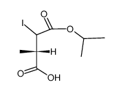 isopropyl 2(R,S)-iodo-3(S)-methylsuccinate结构式