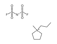 1-甲基-1-丙基吡咯烷鎓双(氟磺酰)亚胺结构式