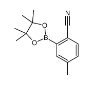 4-Methyl-2-(4,4,5,5-tetramethyl-1,3,2-dioxaborolan-2-yl)-benzonitrile structure