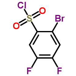 2-Bromo-4,5-difluorobenzenesulfonyl chloride结构式