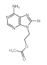 9-(2-Acetoxyethyl)-6-amino-8-bromo-9H-purine结构式