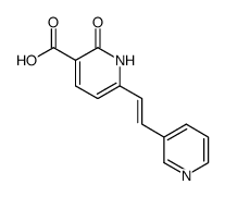 2-Oxo-6-((E)-2-pyridin-3-yl-vinyl)-1,2-dihydro-pyridine-3-carboxylic acid Structure