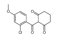 2-(2-chloro-4-methoxybenzoyl)cyclohexane-1,3-dione结构式